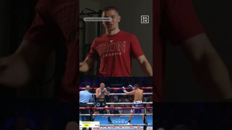 Serhii really smiled while fighting 😆#Usyk2Fury | #RiyadhSeason | Dec 21 | @Turki_alalshikh