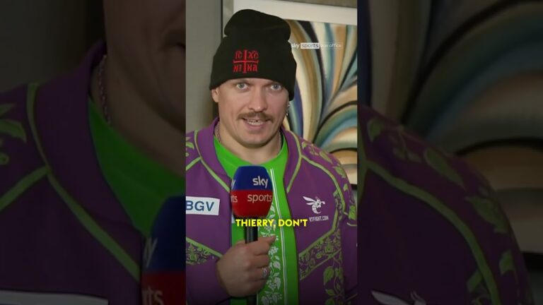 Oleksandr Usyk calling out Thierry Henry 😂