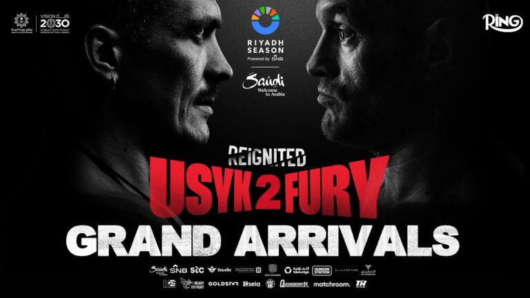 Olekander Usyk vs Tyson Fury 2 Grand Arrivals LIVE | UNIFIED Heavyweight World Titles #RiyadhSeason