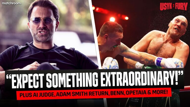 “I've Changed My Mind, Tyson Points!” – Eddie Hearn's First Usyk Vs Fury 2 Fight Week Interview