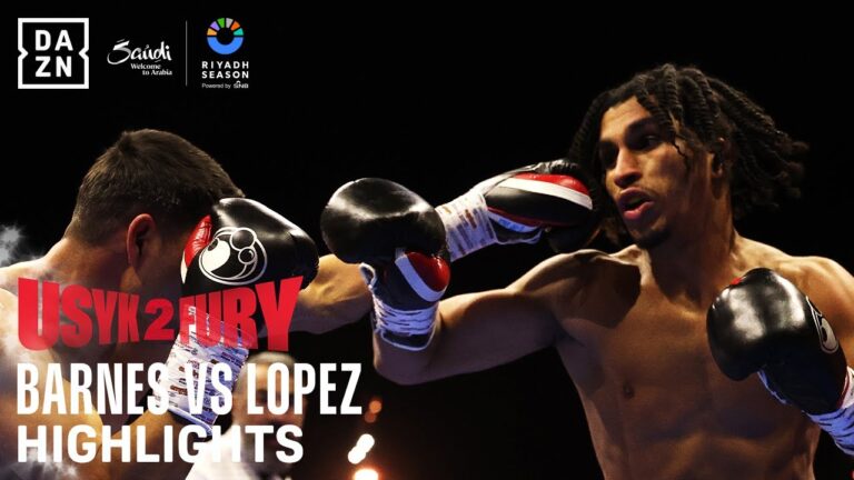 RIYADH SEASON: OLEKSANDR USYK VS. TYSON FURY 2 | PRELIMS | BARNES VS LOPEZ
