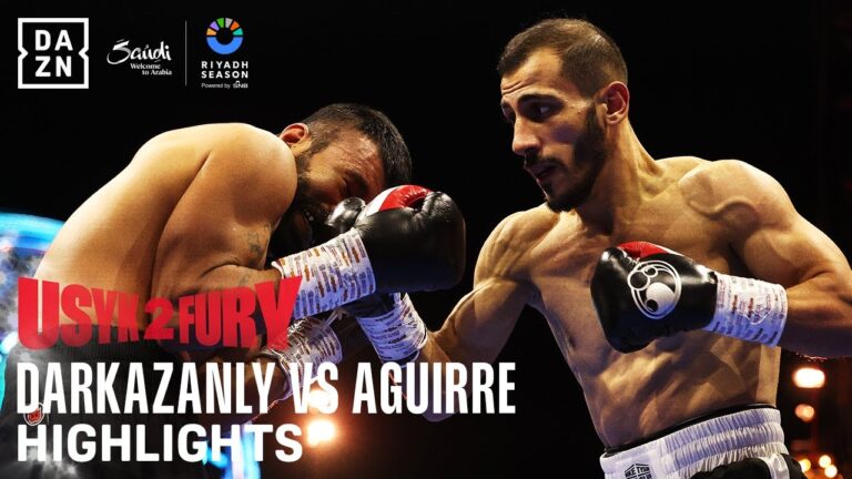 RIYADH SEASON: OLEKSANDR USYK VS. TYSON FURY 2 | PRELIMS | DARKAZANLY VS AGUIRRE