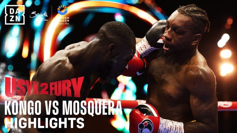 RIYADH SEASON: OLEKSANDR USYK VS. TYSON FURY 2 | PRELIMS |  KONGO VS MOSQUERA