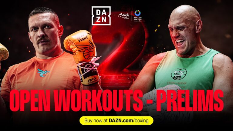 RIYADH SEASON: OLEKSANDR USYK VS. TYSON FURY 2 | REIGNITED | OPEN WORKOUTS & PRELIMS LIVESTREAM