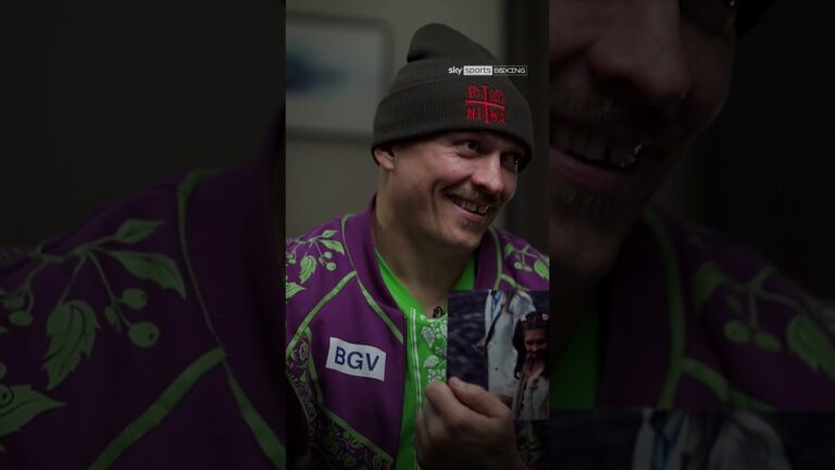Usyk picks the CREEPIEST picture from that viral trailer 🤣