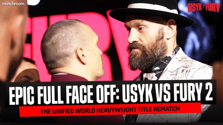 LONGEST FACE OFF EVER?! 🤯 Oleksandr Usyk & Tyson Fury's 11 MINUTE Head To Head
