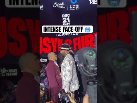 The INTENSITY between Usyk & Fury 😳