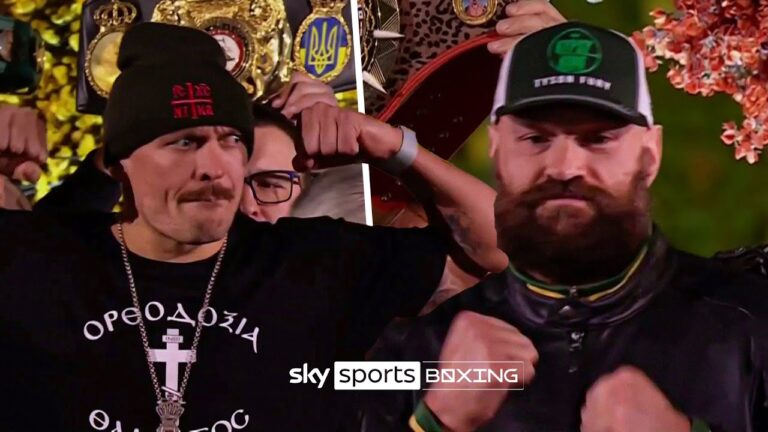 IN FULL! Oleksandr Usyk and Tyson Fury WEIGH IN ahead of rematch ⚖