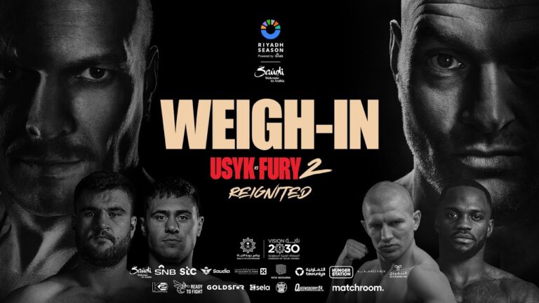 Oleksandr Usyk Vs Tyson Fury 2 Plus Undercard Weigh In
