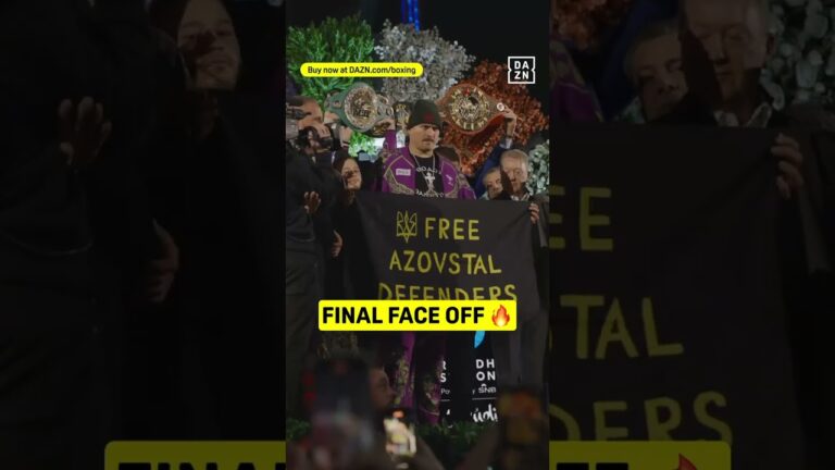 THE FINAL FACE OFF | USYK VS FURY 🔥