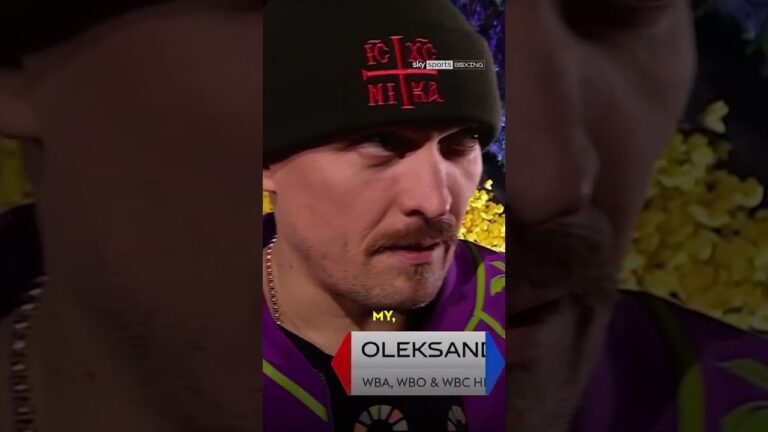 Oleksandr Usyk has no time for talking ❌ 🤣