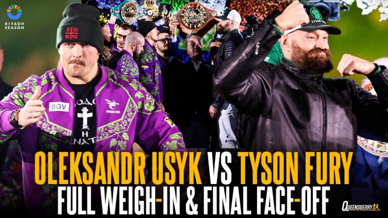 Oleksandr Usyk vs Tyson Fury 2 FULL Weigh-In | UNIFIED Heavyweight World Title #RiyadhSeason
