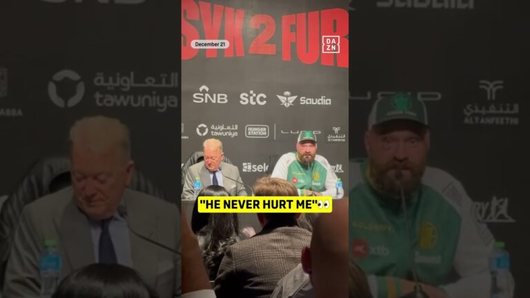 Tyson Fury's post fight interview