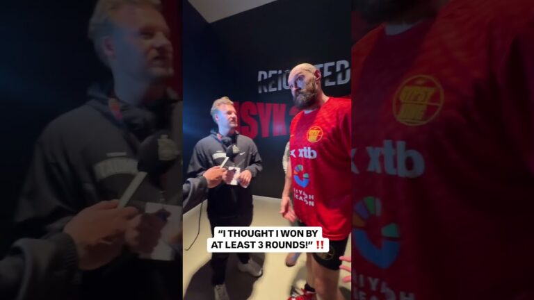 Tyson Fury reacts to his rematch defeat to Oleksandr Usyk 🗣️ 😱