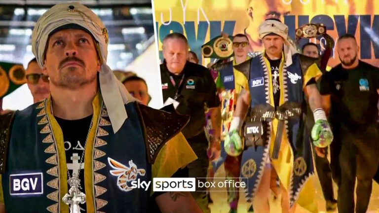 Oleksandr Usyk's EPIC ring walk 🌕🔵 | Usyk v Fury 2
