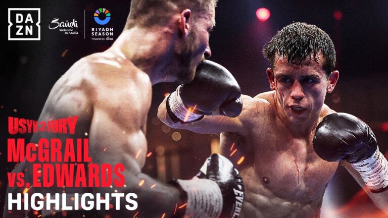 Riyadh Season: Peter McGrail vs. Rhys Edwards Fight Highlights (Usyk vs. Fury 2)
