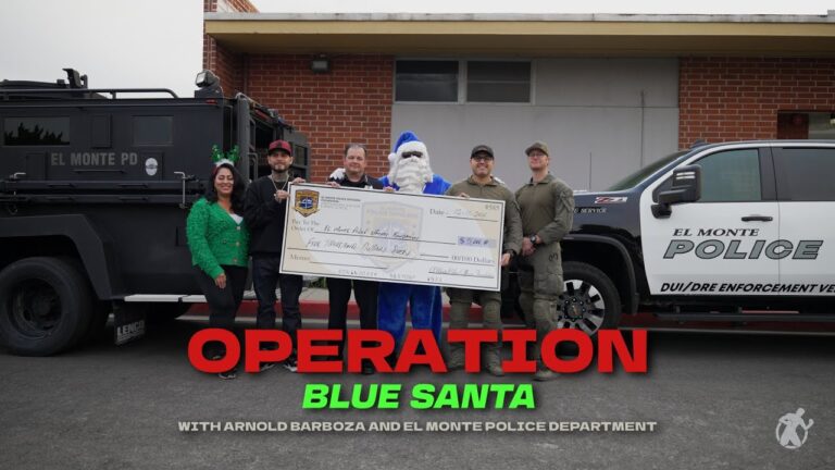 Happy Holidays | Operation Blue Santa Is A Go, Who Better To Help Than El Monte's, Arnold Barboza!