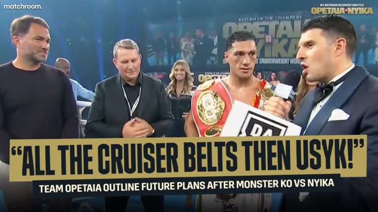 “Zurdo, I'm Coming For You!” – Jai Opetaia & Eddie Hearn's Usyk & Unification Path