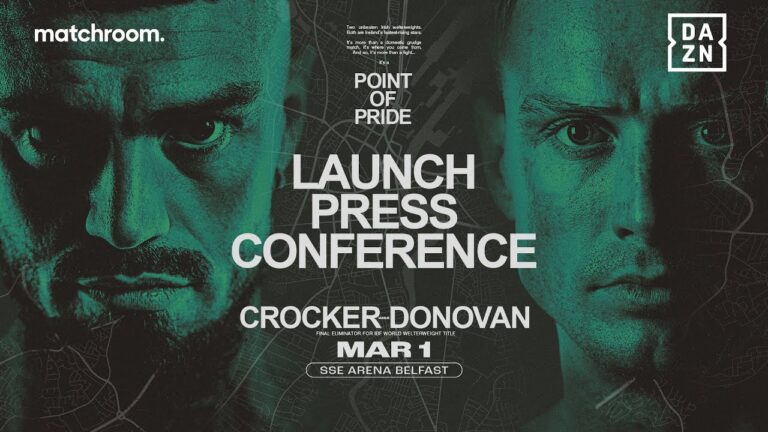 Lewis Crocker Vs Paddy Donovan Launch Press Conference