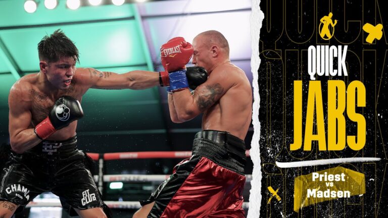 Quick Jabs | Eric Priest vs Simon Madsen! Priest With An Impressive Showing Of Power Boxing!
