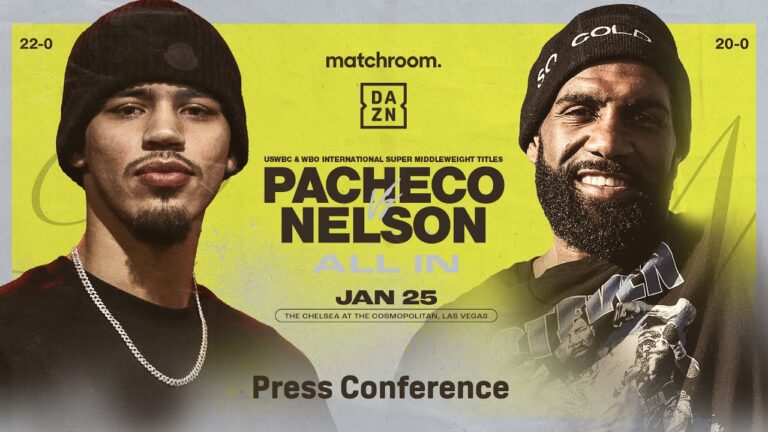 DIEGO PACHECO VS. STEVE NELSON PRESS CONFERENCE LIVESTREAM