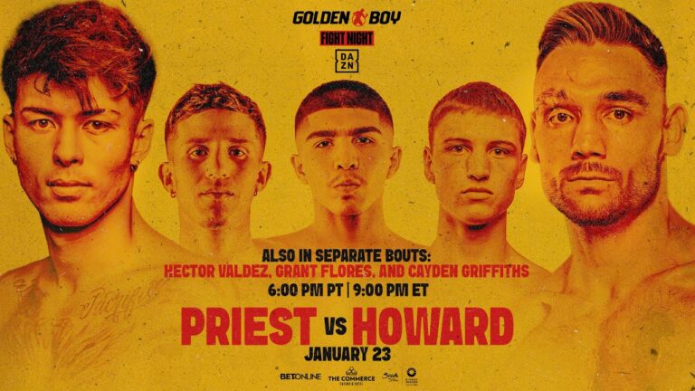 GOLDEN BOY FIGHT NIGHT | Eric Priest vs. Tyler “Hercules” Howard