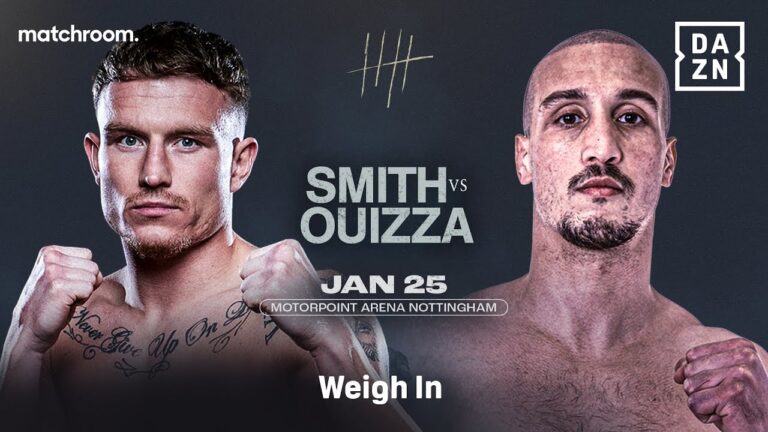 DALTON SMITH VS. WALID OUIZZA WEIGH IN LIVESTREAM