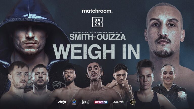 Dalton Smith Vs Walid Ouizza Plus Undercard Weigh In