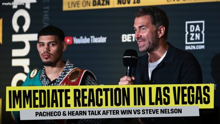Diego Pacheco & Eddie Hearn Post-Fight Presser After Win Vs Steve Nelson