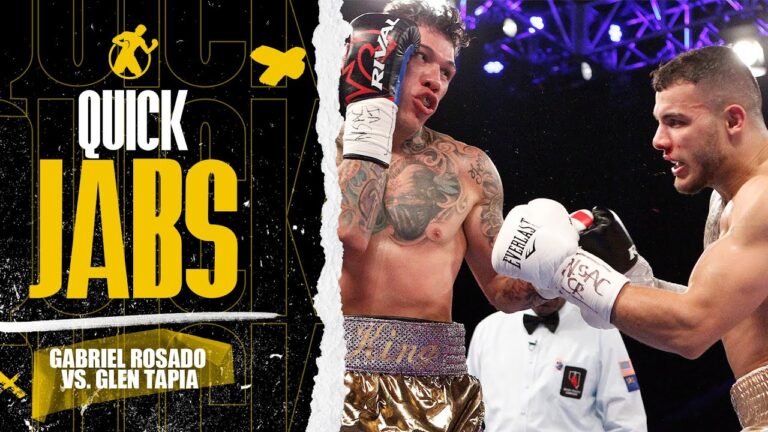 Quick Jabs | Gabriel Rosado vs. Glen Tapia! Rosado Batters, Stops Glen Tapia in Sixth Round