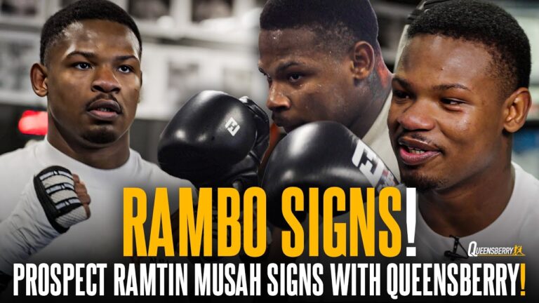 RAMBO SIGNS! ✍️ EXCLUSIVE First Interview as HUGE prospect Ramtin Musah joins Queensberry Stable 🔥