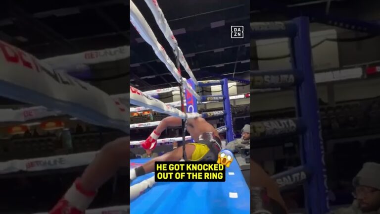 HE GOT KNOCKED OUT OF THE RING‼️