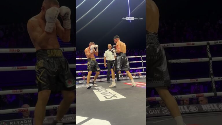 The RINGSIDE view of Azim's devastating win against Lipinets 📷 💥