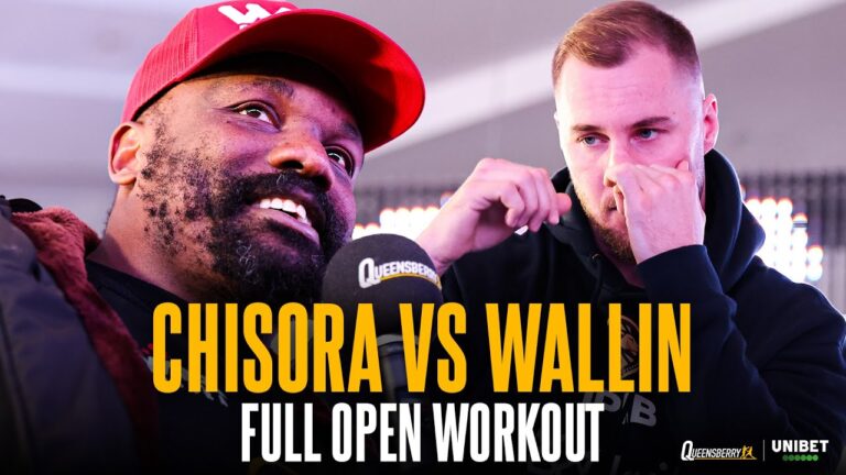 FULL OPEN WORKOUT! Derek Chisora vs Otto Wallin – The Last Dance 🥊