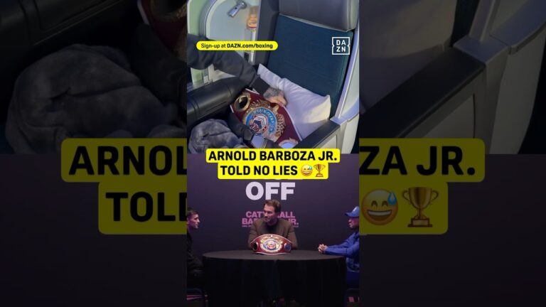 Arnold Barboza Jr. kept his word ✈️🏆