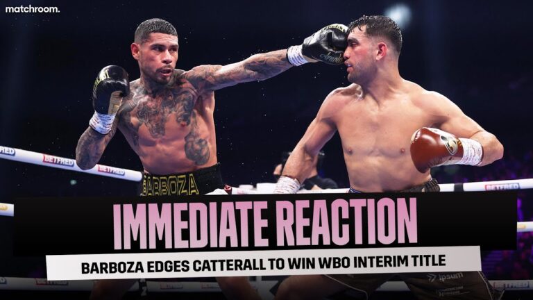 Arnold Barboza Post-Fight Press Conference After Jack Catterall Fight