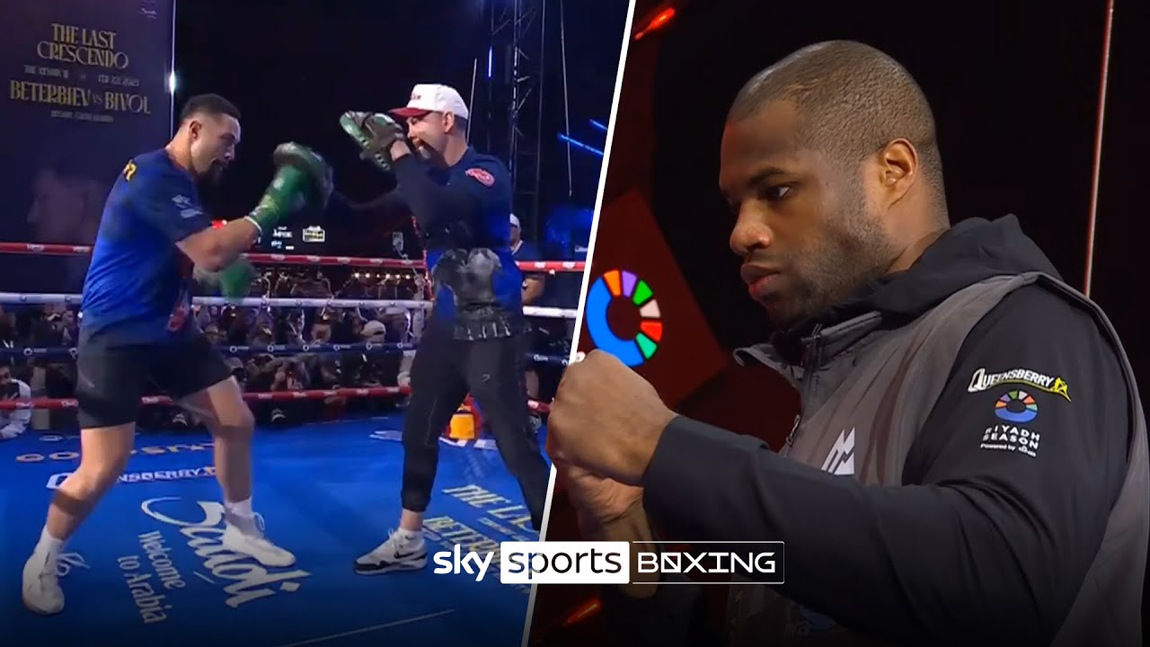 Daniel Dubois & Joseph Parker's FULL public workout 💪