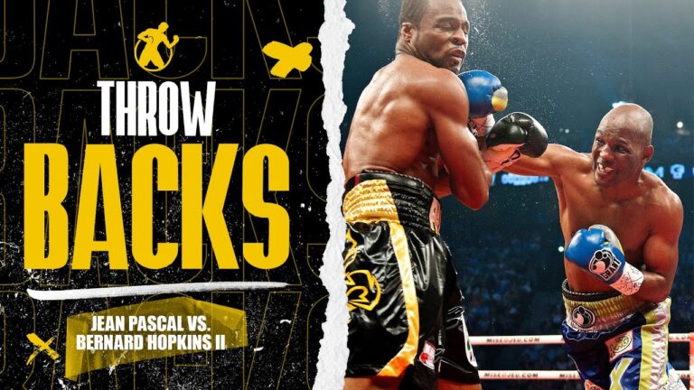 Throwback | Jean Pascal vs. Bernard Hopkins 2 for the WBC, IBO, and The Ring Light Heavyweight Title