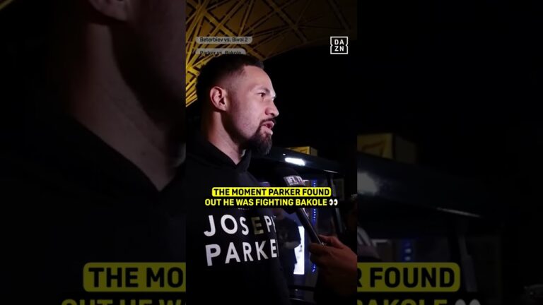 When Joseph Parker found out he was facing Martin Bakole 🍿 #shorts