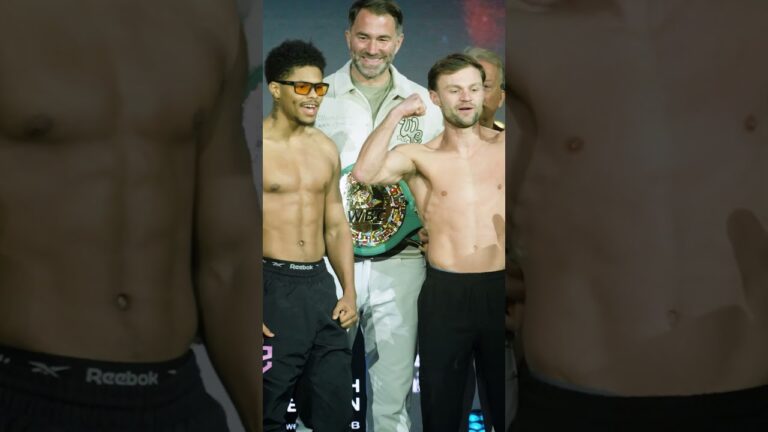 Shakur Stevenson & Josh Padley Exchange Verbals At Weigh-In 😤