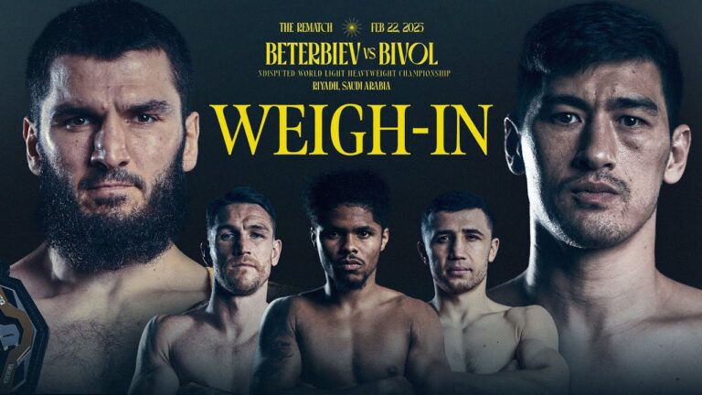 Artur Beterbiev Vs Dmitry Bivol 2 & Undercard Weigh In
