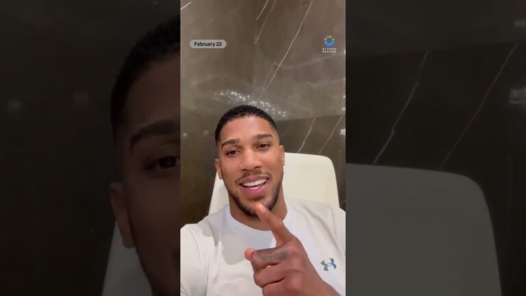 Anthony Joshua is HYPED 🙌 #shorts