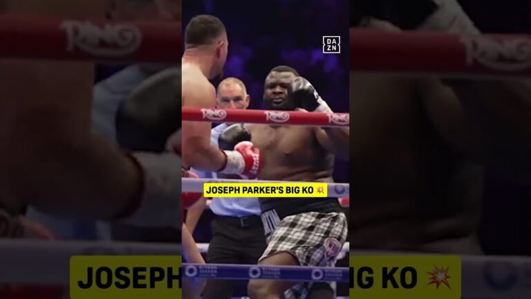 Another angle of  Joseph Parker KO 👀 #shorts