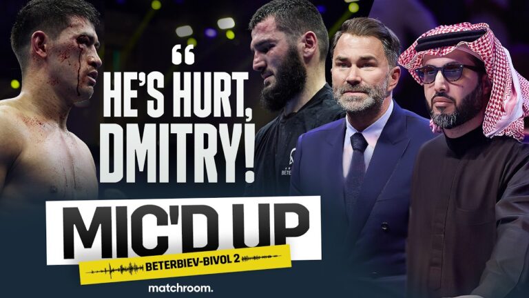 'Beautiful F**king Work!' 🍿 Eddie Hearn Mic'd Up: Beterbiev Vs Bivol 2