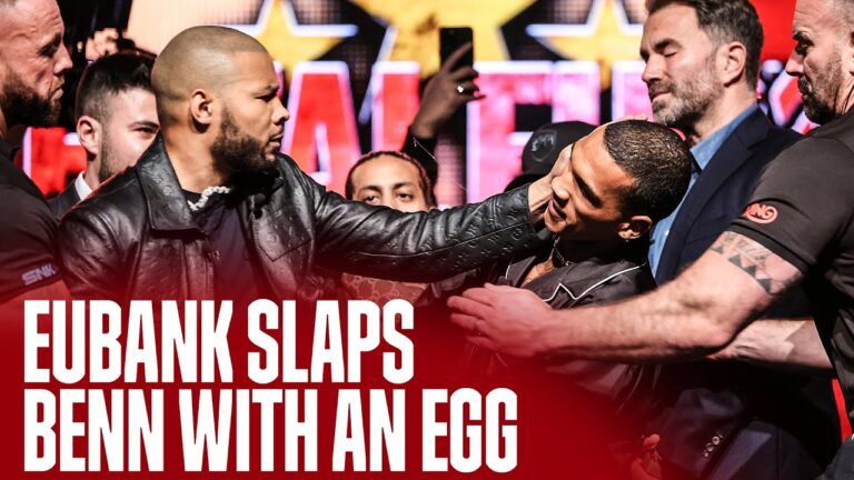 EXCLUSIVE On-Stage Angle 🤯💥 Chris Eubank & Conor Benn's Mad Face Off
