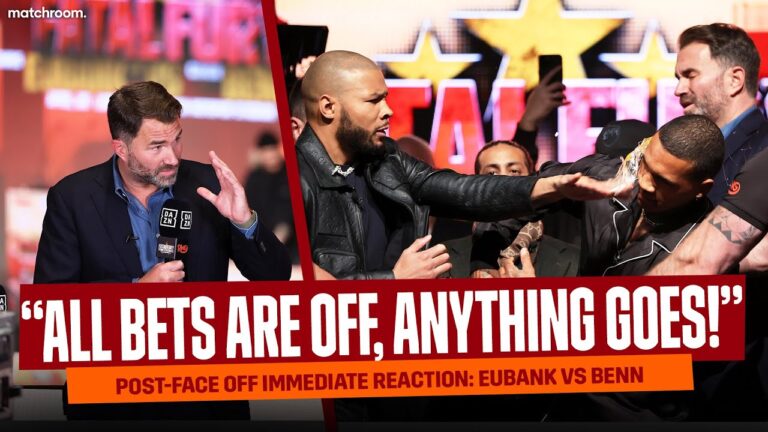 “B*tch Move!” – Eddie Hearn Reacts To Chris Eubank Vs Conor Benn Face Off