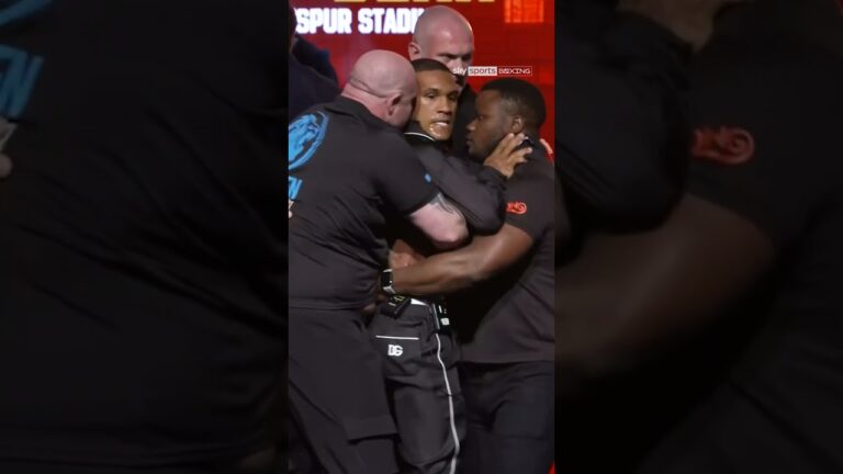 Tempers BOIL OVER as Chris Eubank Jr. slaps Conor Benn with an egg during face-off 😳