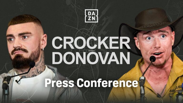 LEWIS CROCKER VS. PADDY DONOVAN PRESS CONFERENCE LIVESTREAM