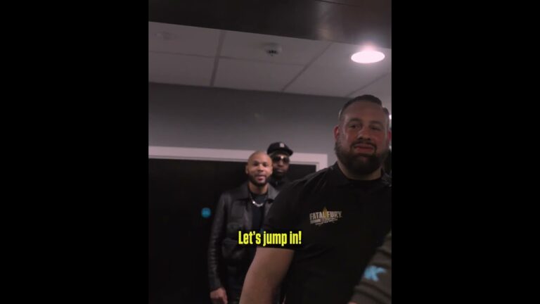 When The Elevator Door Opens 😬 Eubank & Benn Meet Unexpectedly