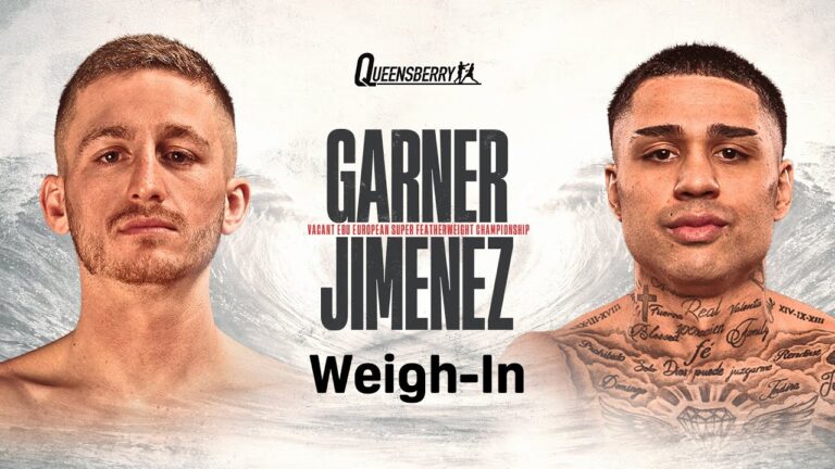 RYAN GARNER VS. SALVADOR JIMENEZ WEIGH IN LIVESTREAM